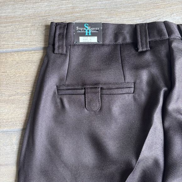NWT Steve Harvey Celebrity Edition Men's 34x34 Dress Pants Toffee Brown Office - Picture 14 of 14